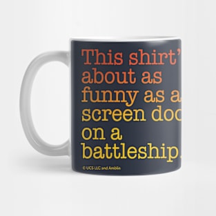 Screen Door on a Battleship Shirt | Back to the Future Mug